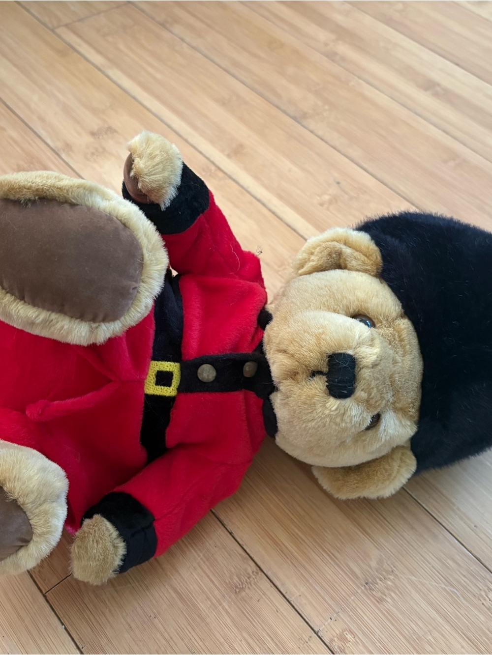 Harrods Plush Bear in Red Guard Uniform with Black Bear Hat